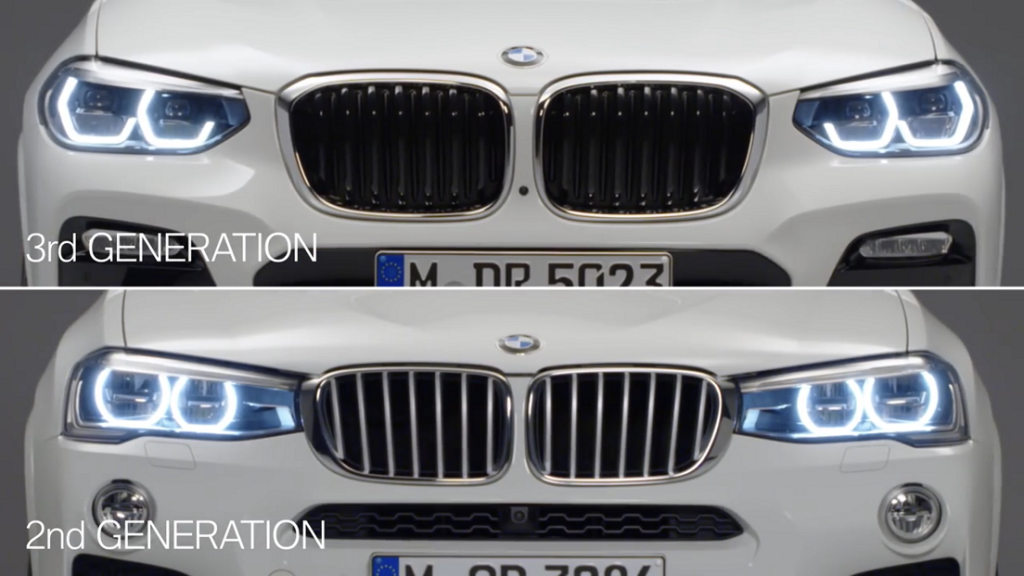 BMW先代X3と新型X3の写真を並べて違いをじっくり比較＾＾