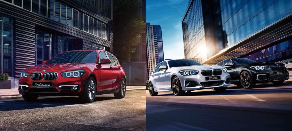 BMW１シリーズ特別仕様車「Edition Shadow」「Fashionista」がお安くなってラインアップに追加！従来の「Sport / Style / M Sport」は廃止。