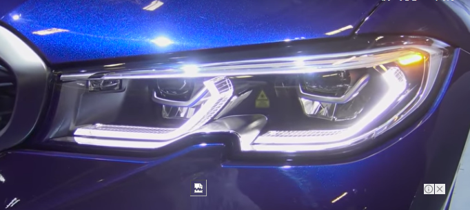 BMW新型３シリーズ(G20)の330iのみに装着可能なレーザーライトの目ヂカラが凄い！デイライトも映えるので魅力的ですがお値段が悩ましいですね＾＾；