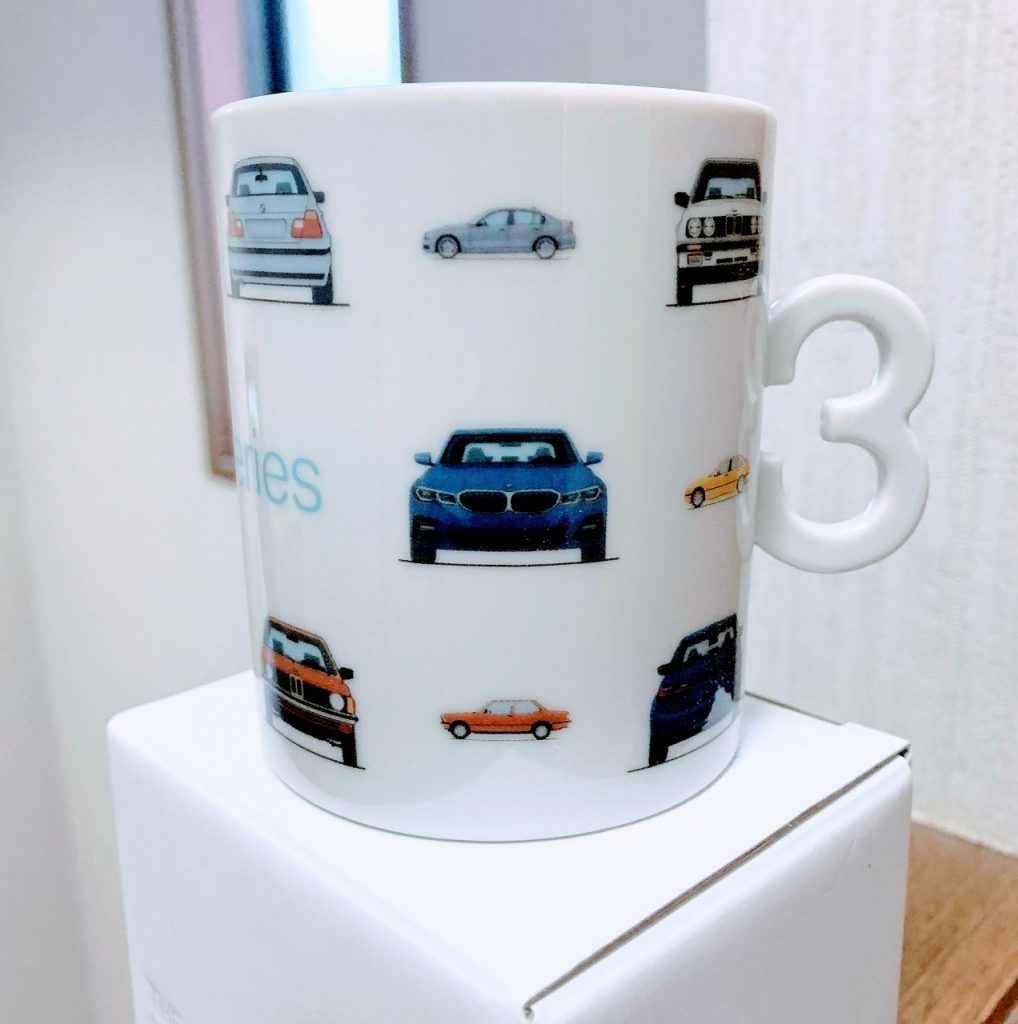 「BMW3シリーズ・オリジナル・マグカップ」を頂きました＾＾【新型３シリーズ(G20)商談記念品(ノベルティ)】