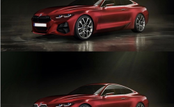 BMW新旧４シリーズコンセプトカー対決&コンセプト４のキドニーグリルを通常サイズにするとどうなる？