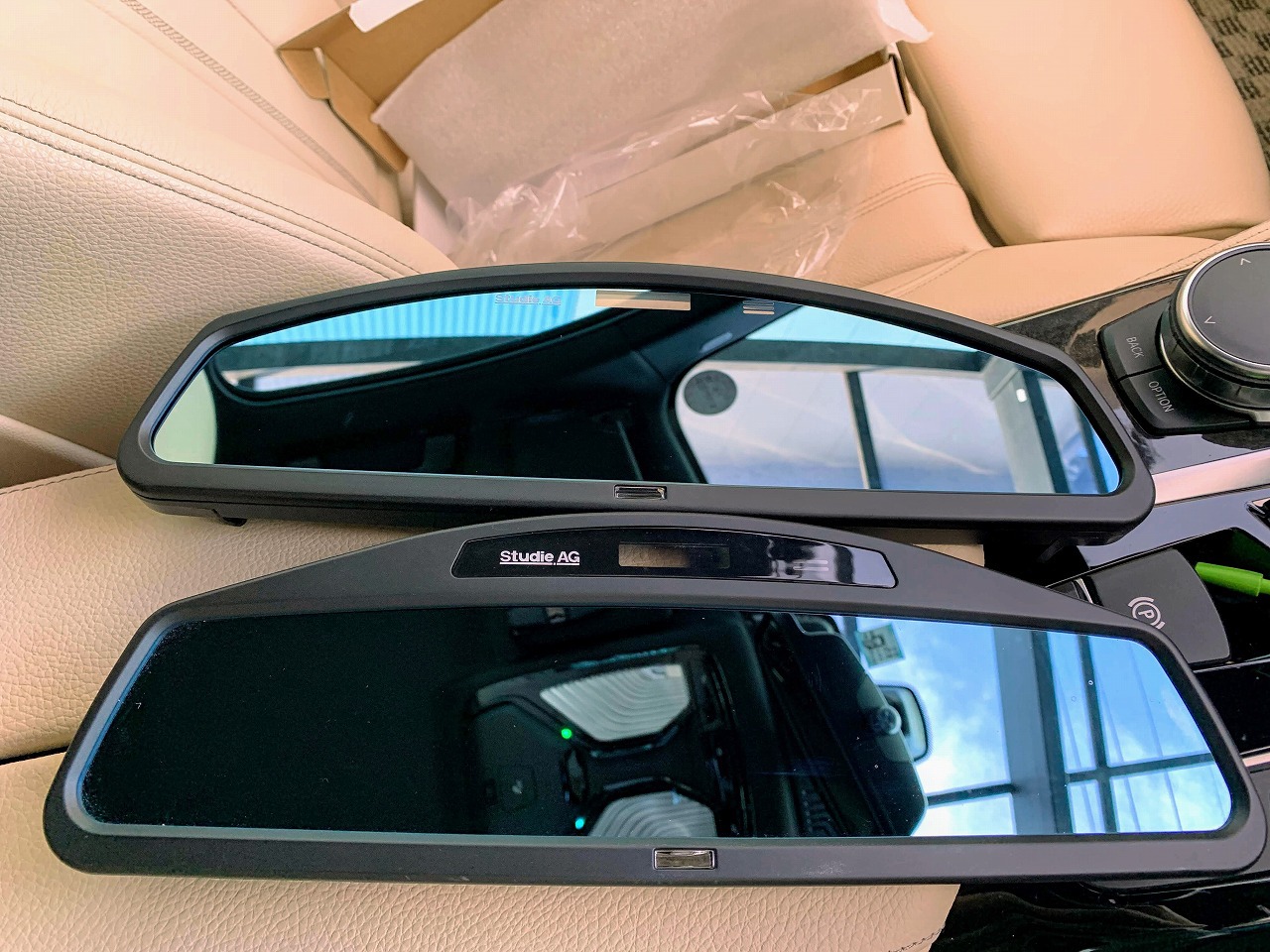 新型ワイドミラーBMW「Studie Wide Angle Rear View Mirror Type2」が届いたので早速開封＆装着＆初代と比較してみました＾＾