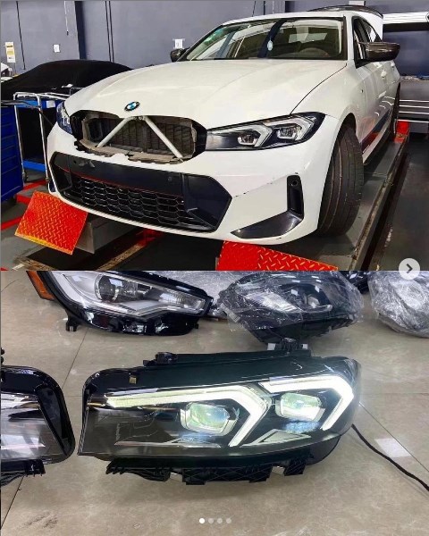 BMW3シリーズ(G20)の2022年LCIモデルの偽装なしのフェイスリフト画像がリーク！？