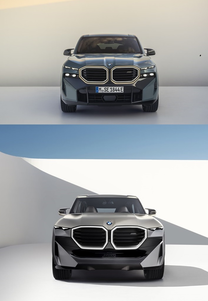 BMW M専用電動SUV「XM」を海外で発表！巨大キドニーグリルはコンセプト時よりも少し小型化も異色のデザイン(^_^;)価格は？